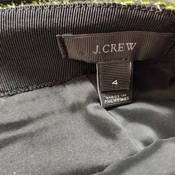 J Crew Neon Textured Mini Skirt Size 4 - Picture 5 of 6